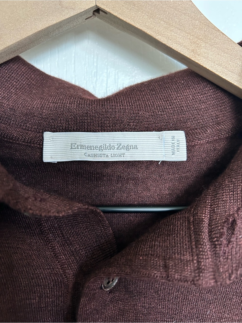 Luxury vintage Ermenegildo Zegna knit polo - Picture 2 of 8